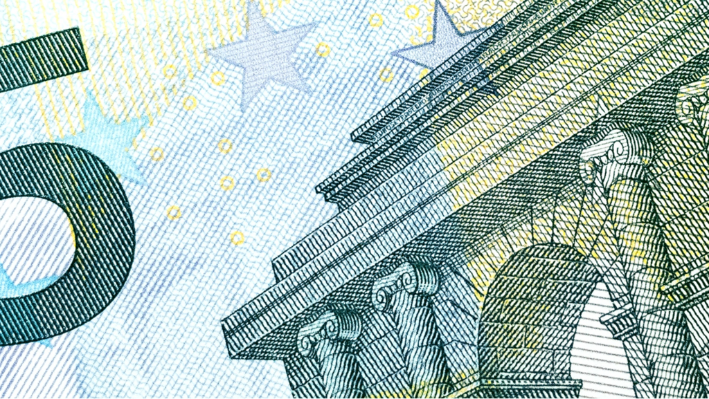 Nahaufnahme eines Fünf-Euro-Scheins