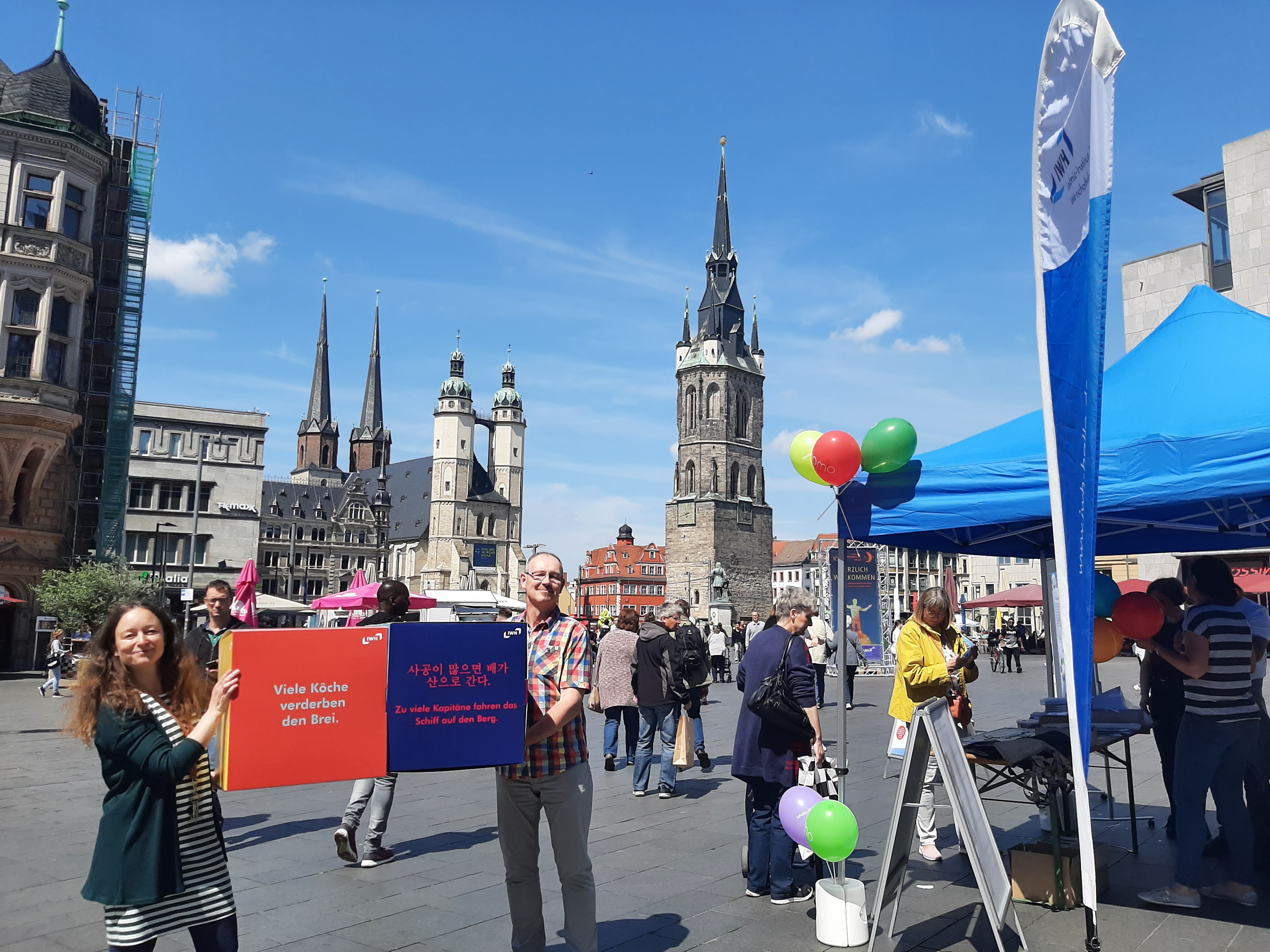 Das IWH am 10. Deutschen Diversity-Tag 2022 auf dem Marktplatz.