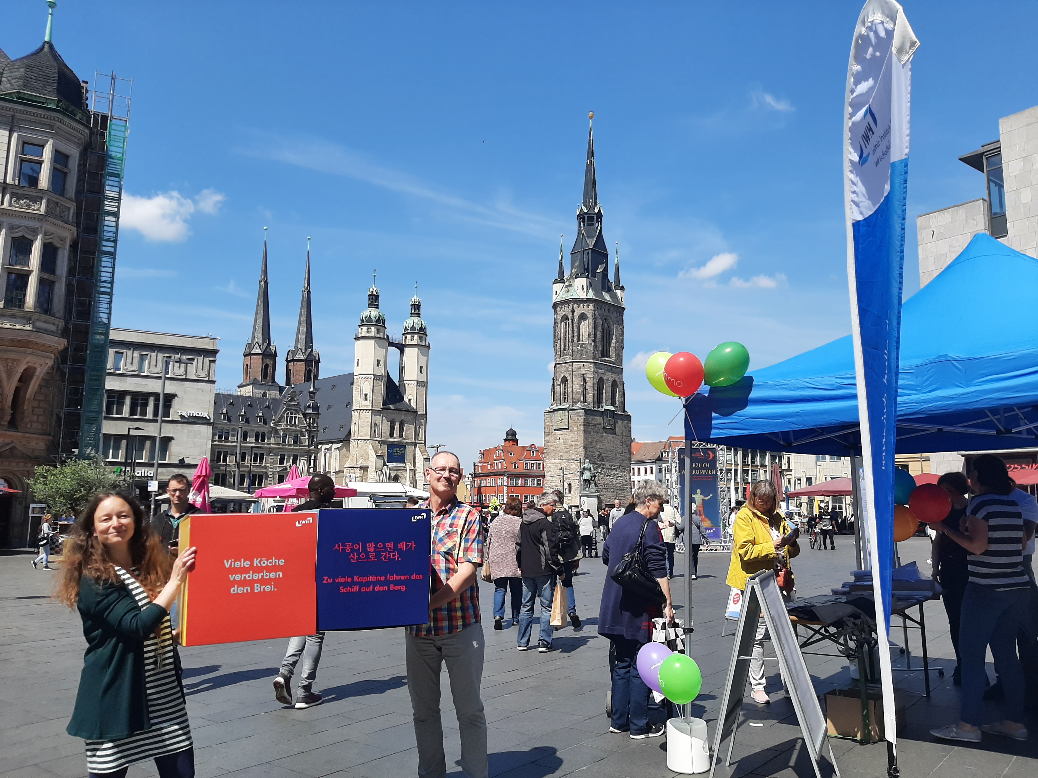 our activity stand at market square